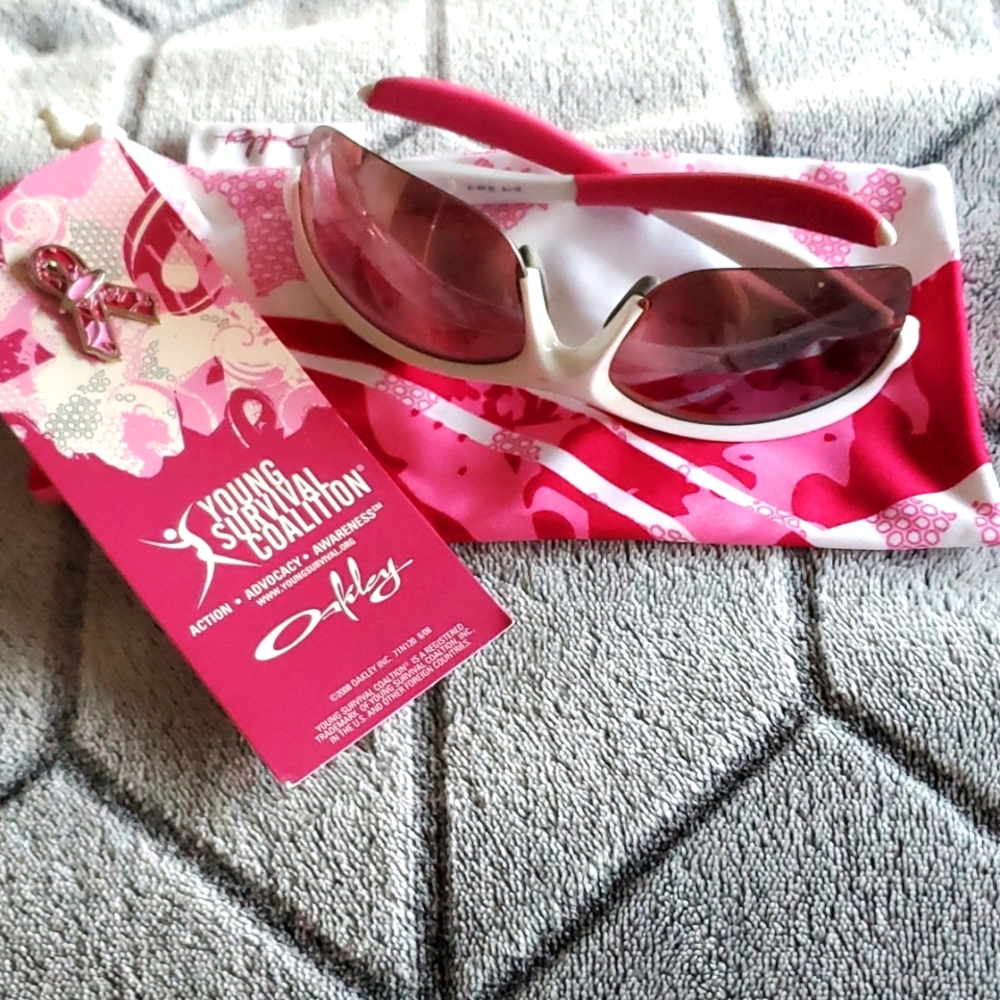 Oakley breast cancer awareness sunglasses.